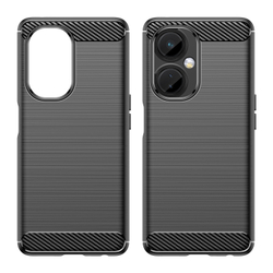 Защитный чехол черного цвета в стиле карбон для Oneplus Nord CE3, серия Carbon от Caseport