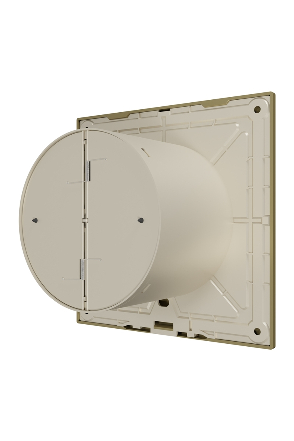 Вентилятор накладной SLIM D100 обр.клапан Champagne DICITI