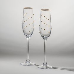 НАБОР БОКАЛОВ ДЛЯ ШАМПАНСКОГО "GOLDY" ИЗ 2 ШТ. 180 МЛ