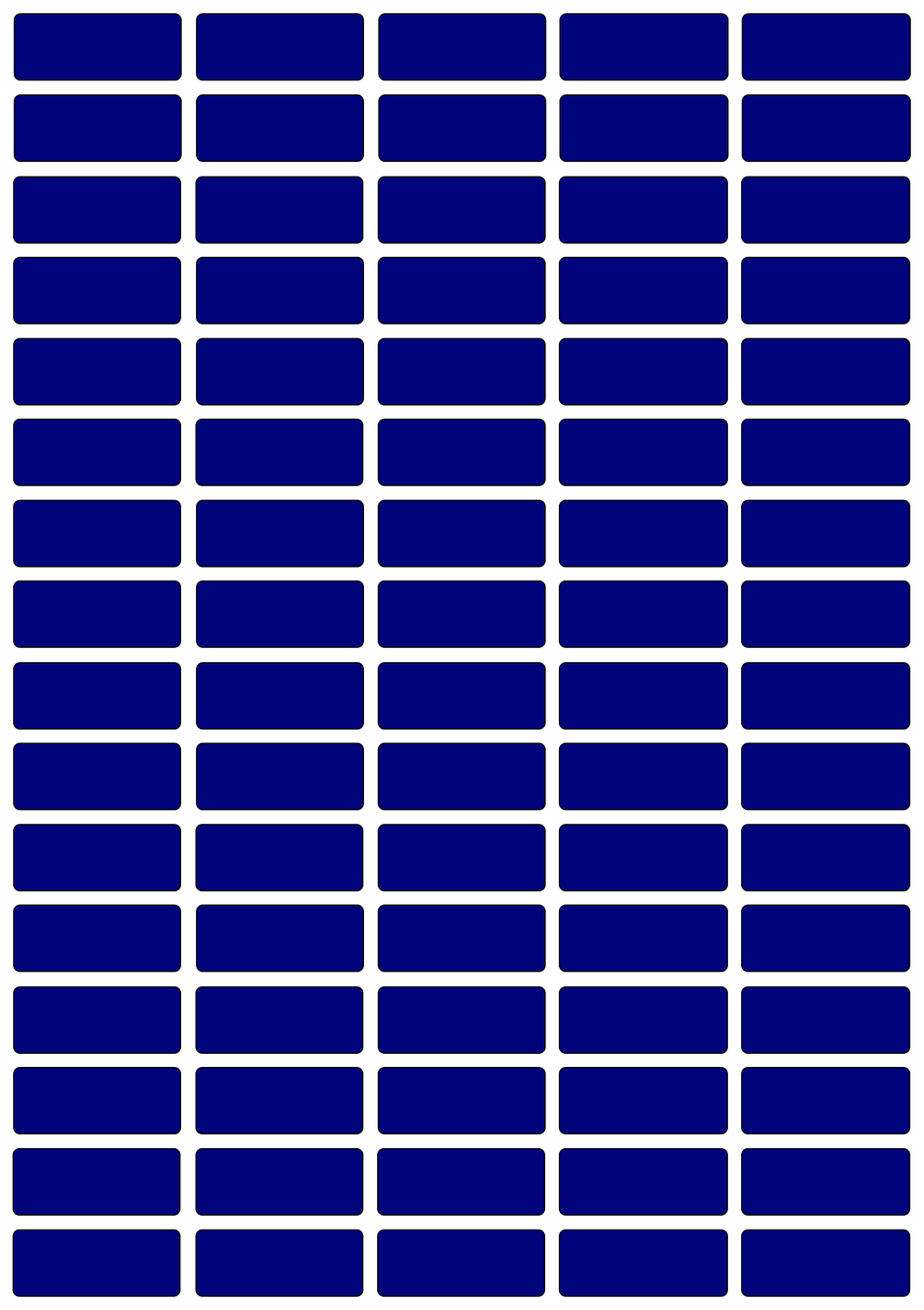 Виниловые наклейки для маркировки Policomprint М8, 25х10 мм. 80 шт.