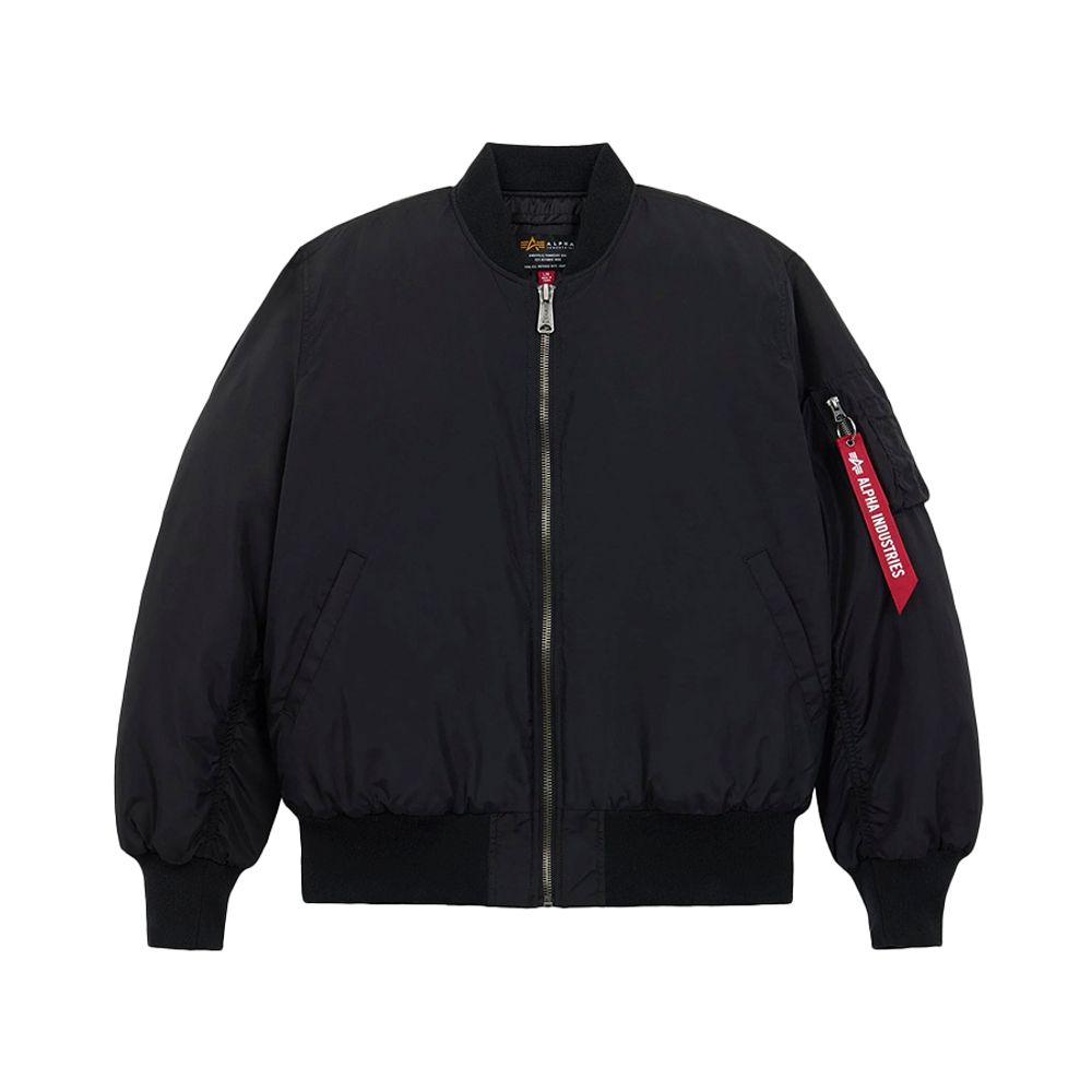 Бомбер Alpha Industries MA-1 Oxford Logo Black