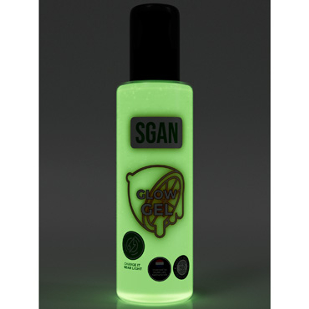 Лубрикант SGAN GLOW GEL с эффектом свечения на водной основе (110 мл)