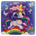 Игрушка деревянная рамка-вкладыш "единорог" коробка (Буратино)