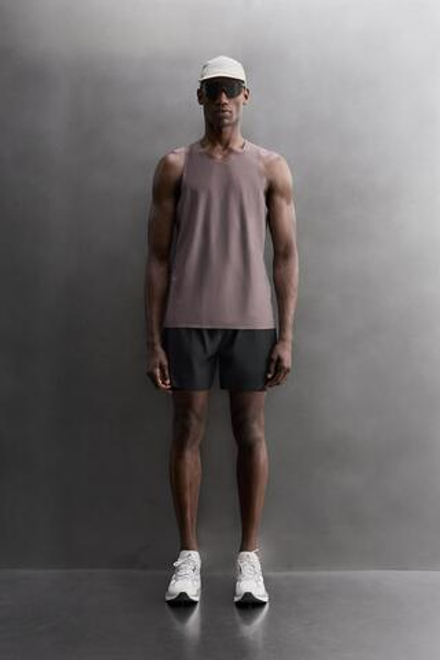 ZARA ЛЕГКАЯ СПОРТИВНАЯ ФУТБОЛКА, ЛИЛОВЫЙ