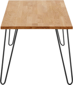 Стол кофейный Детлиф 100х50х43см, стол журнальный лофт дубовый, деревянный