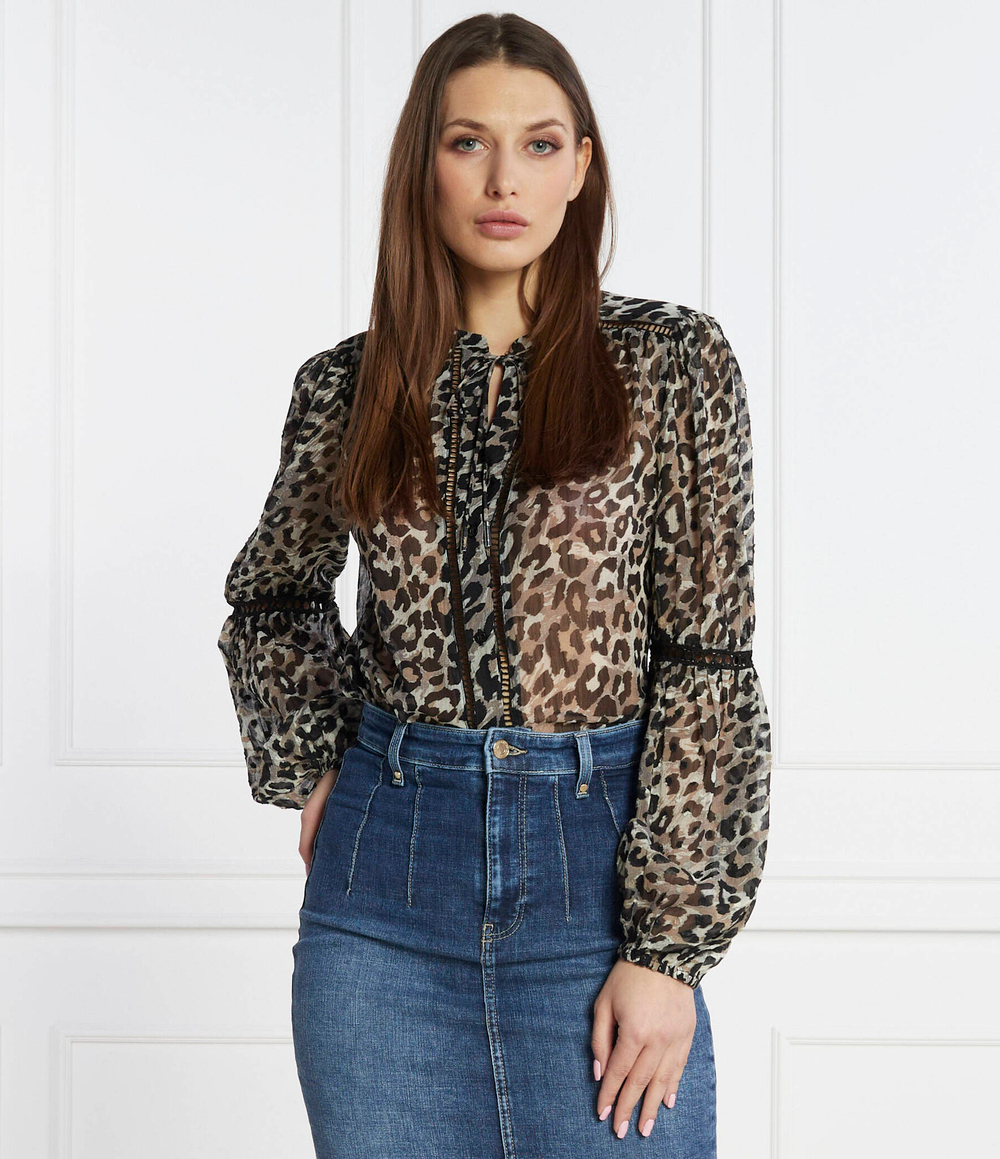 Блузка GUESS - черный(W3RH56 WDW52)