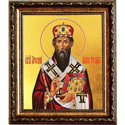 Арсений Элассонский-Суздальский Святитель. Икона на холсте.