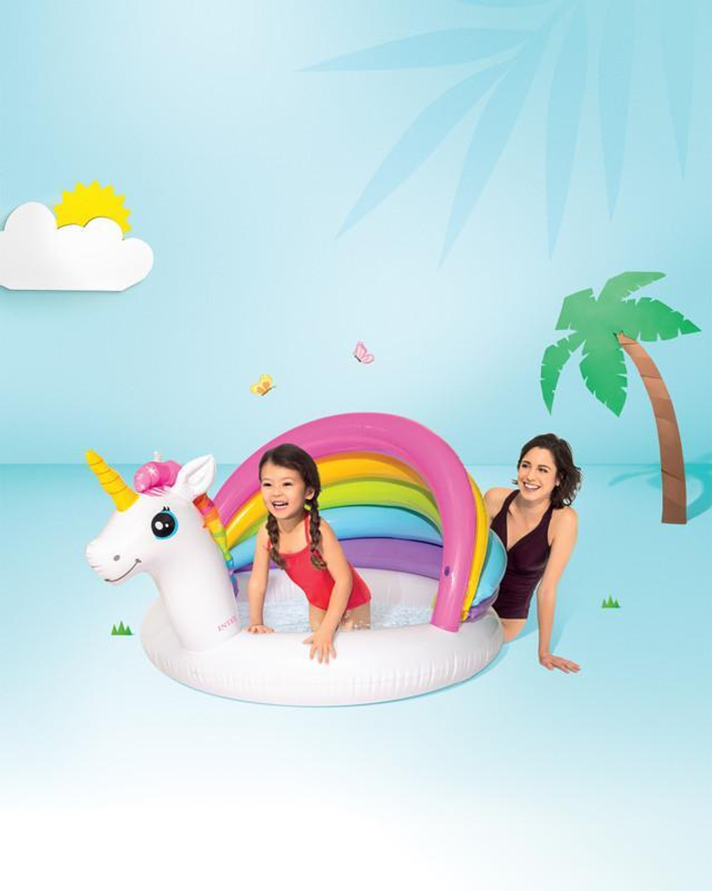 Бассейн надувной "Единорог" 127*102*69см 57113 (Intex)