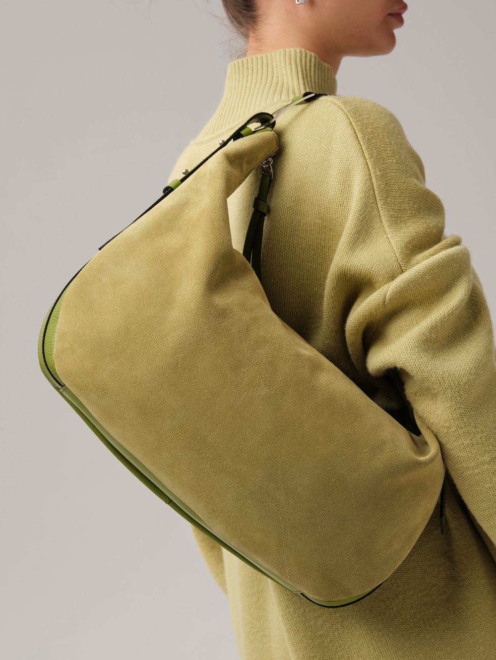 Сумка хобо Azaro 30861 зеленый бамбук