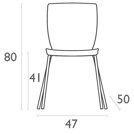 Стул пластиковый Siesta Contract Mio, черный