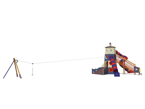 Игровой комплекс “Маяк” с канатной дорогой