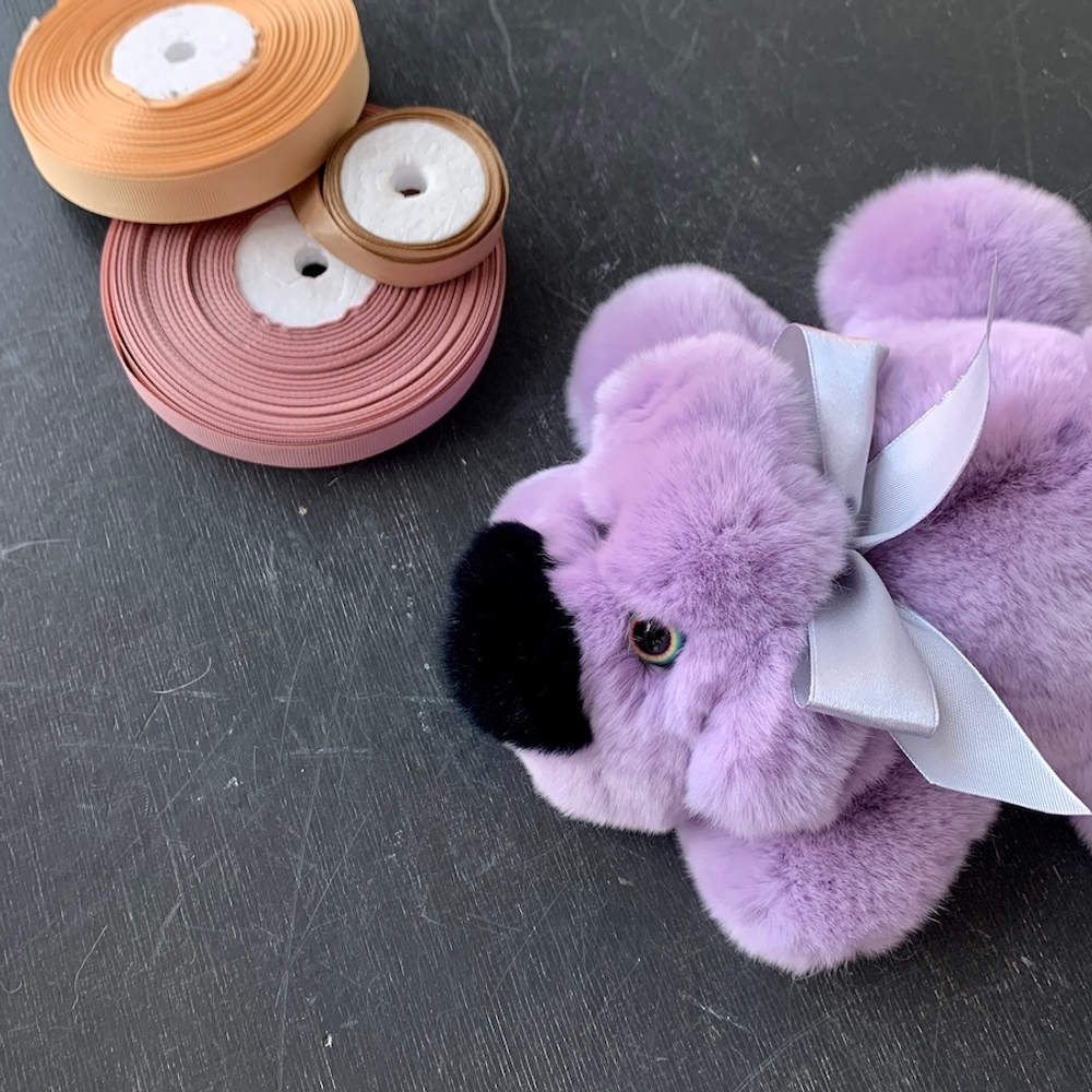 мягкая меховая собачка