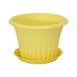 Кашпо КЭРОЛ D160мм 1л с подставкой Банановый 0,11,16х0,16м