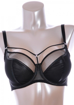 Бюстгальтер на косточках plus size с декоративными бретелями (Размер: 85I) (Цвет: телесный)