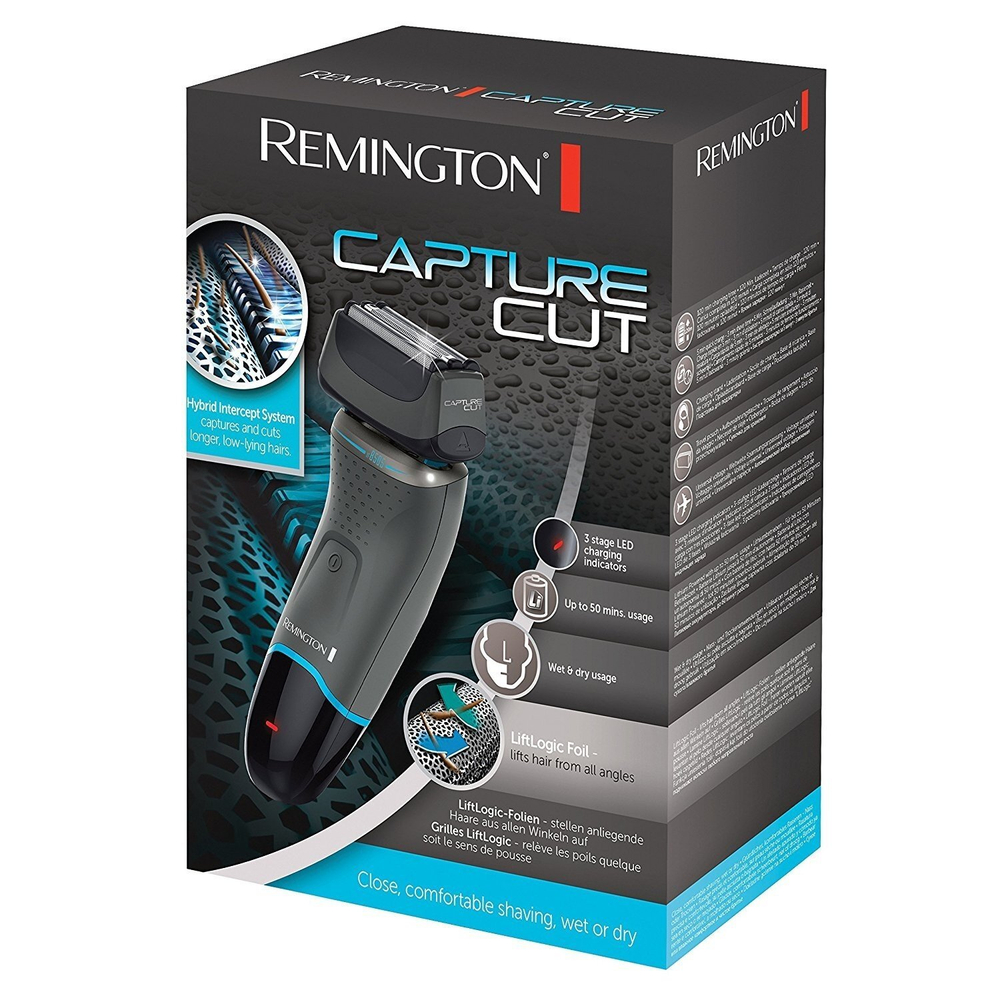 Электробритва сеточная Remington XF8705 серый/бирюзовый