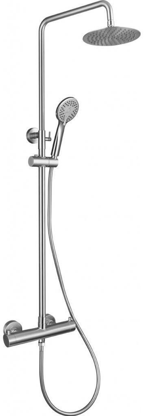 Душевая стойка BelBagno Nova NOV-VSC-T-IN нержавеющая сталь