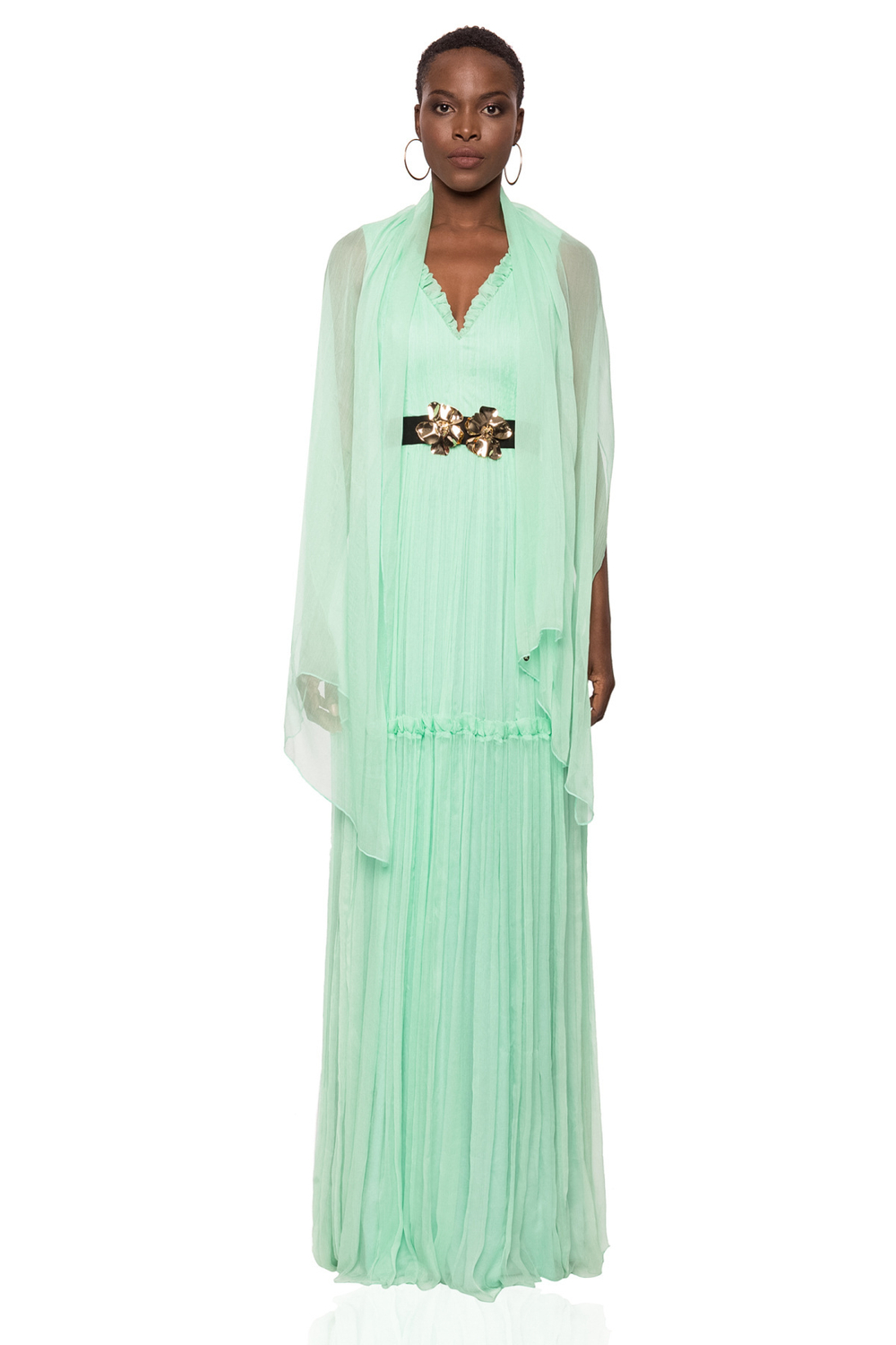 Шелковый шарф Nissa мята