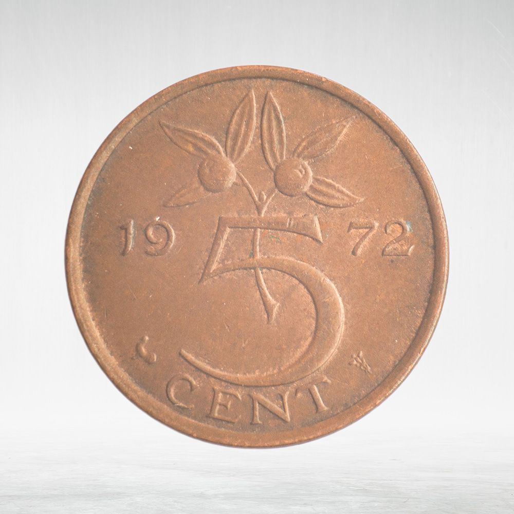 Netherlands, 5 Cents - Juliana, 1972, VF