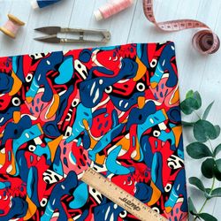 Ткань премиум дюспо монокромные отблески вдохновения