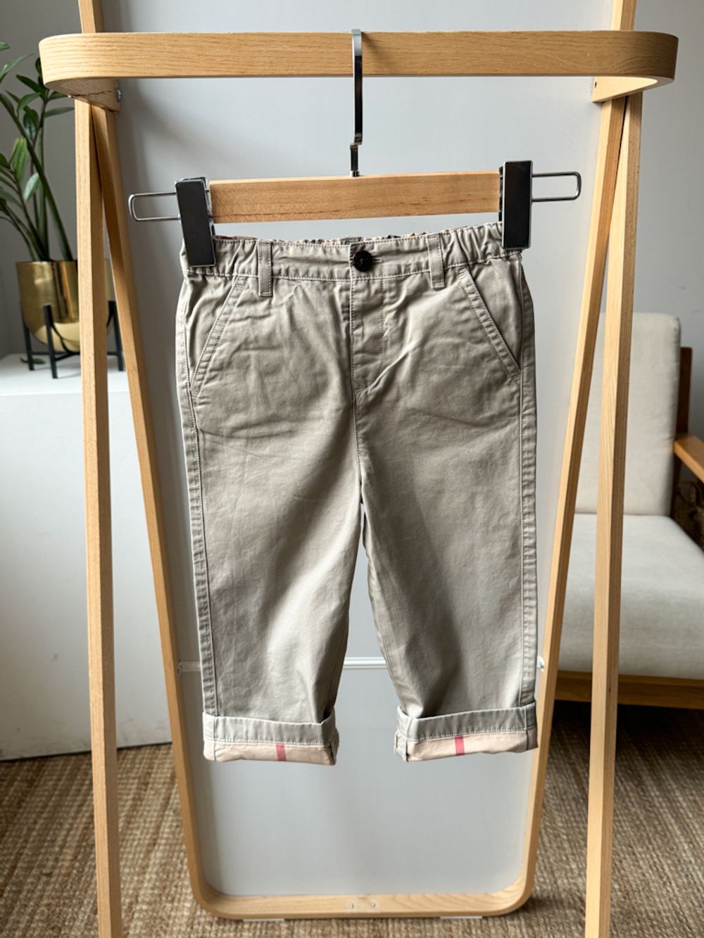 Хлопковые брюки Burberry, 92