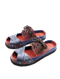 Шлёпанцы "Blue&Red"