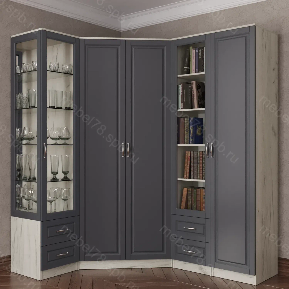 Шкаф угловой №17 (мадес)