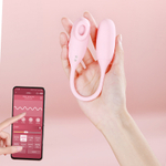 Розовое виброяйцо + вакуумный стимулятор в кейсе BeYourLover Magic Suitcase Sleep Beauty App Controlled Suction & Vibrating Egg with Charging Case Pink