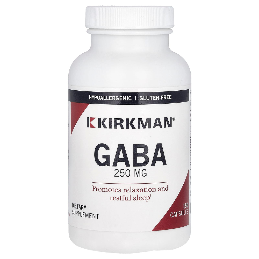 Kirkman Labs, ГАМК, 250 мг, 150 капсул