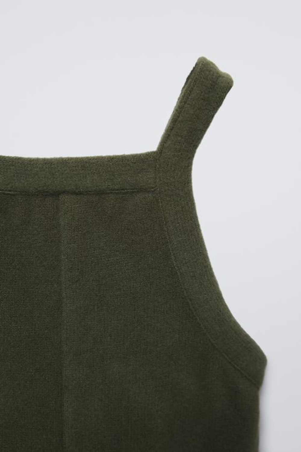 ZARA КОМБИНЕЗОН ИЗ МЯГКОЙ ТКАНИ, ЗЕЛЕНЫЙ