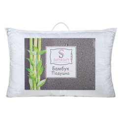 Подушка бамбук  Soft&Soft  70х70, в микрофибре с тиснением, 100% полиэстер