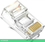 Коннектор Hyperline PLEZ-8P8C-U-C5-100 прозрачный