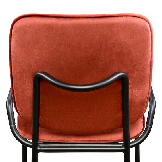 Стул Ror, Double Frame, темно-красный велюр