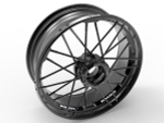 D-X-RBSB R6.00X17 54 PIN TITANIUM REAR SPORT WHEEL