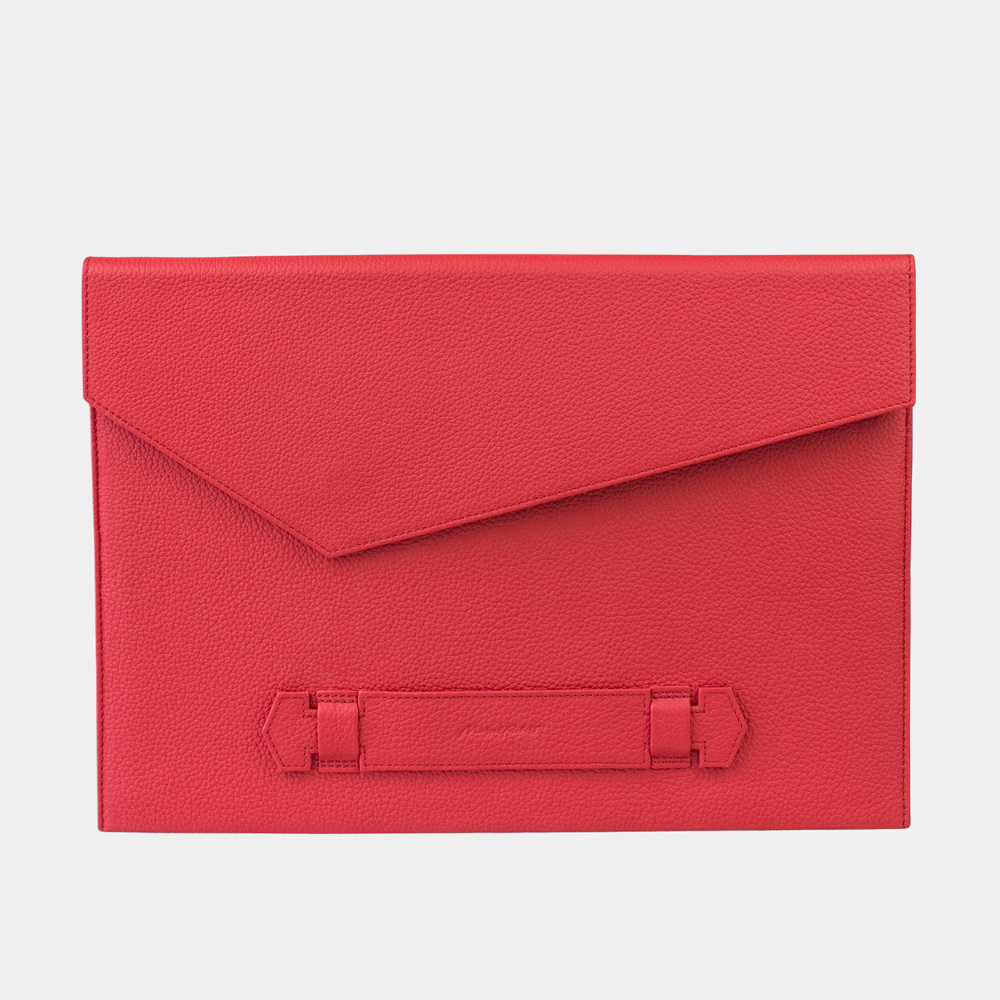 Чехол кожаный для MacBook Pro 13" Maccase Easy красного цвета