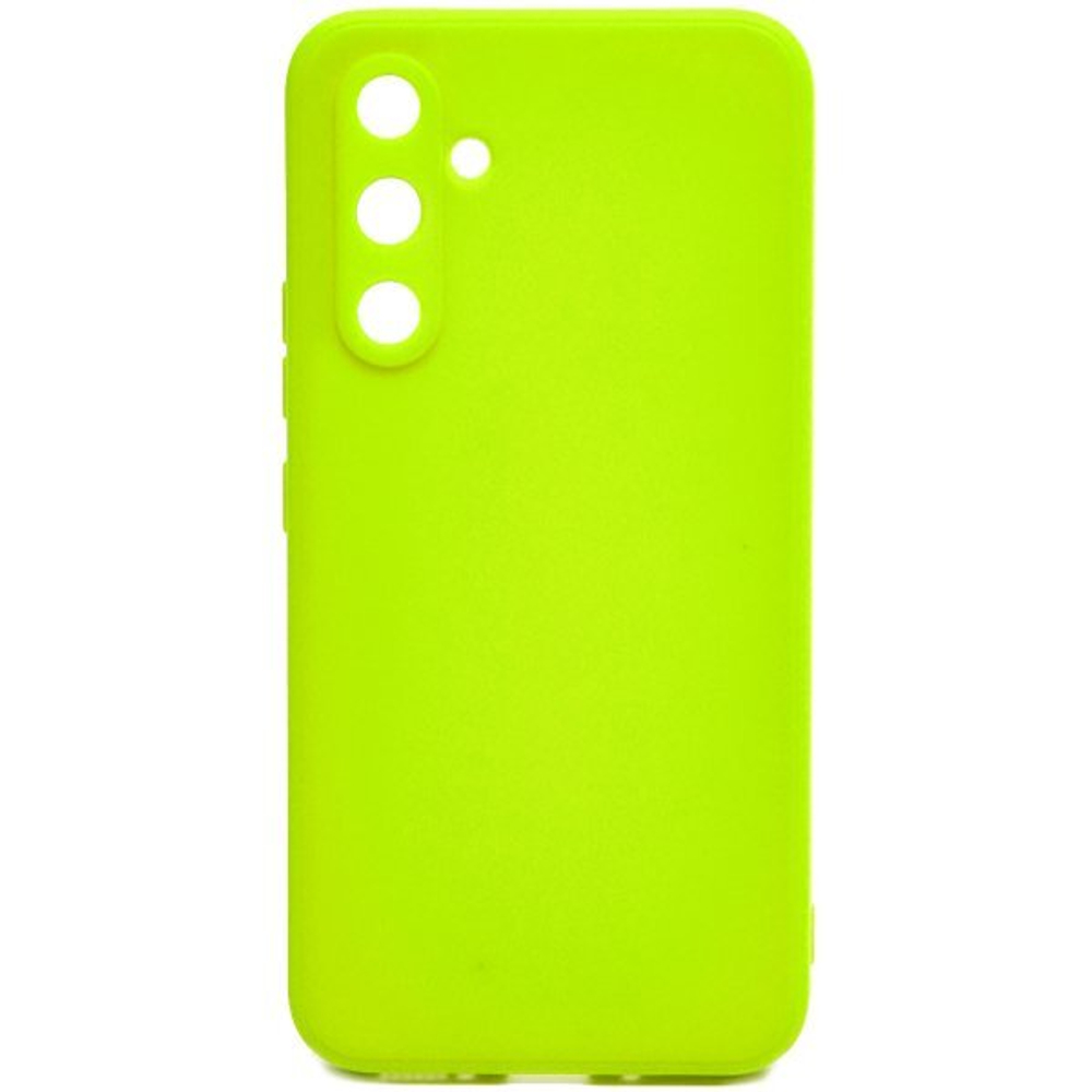 Накладка Samsung A14 4G/5G силикон матовый лайм Soft Case Zibelino