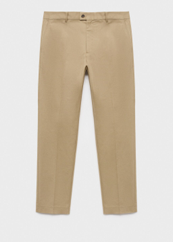 Брюки regular fit из хлопка