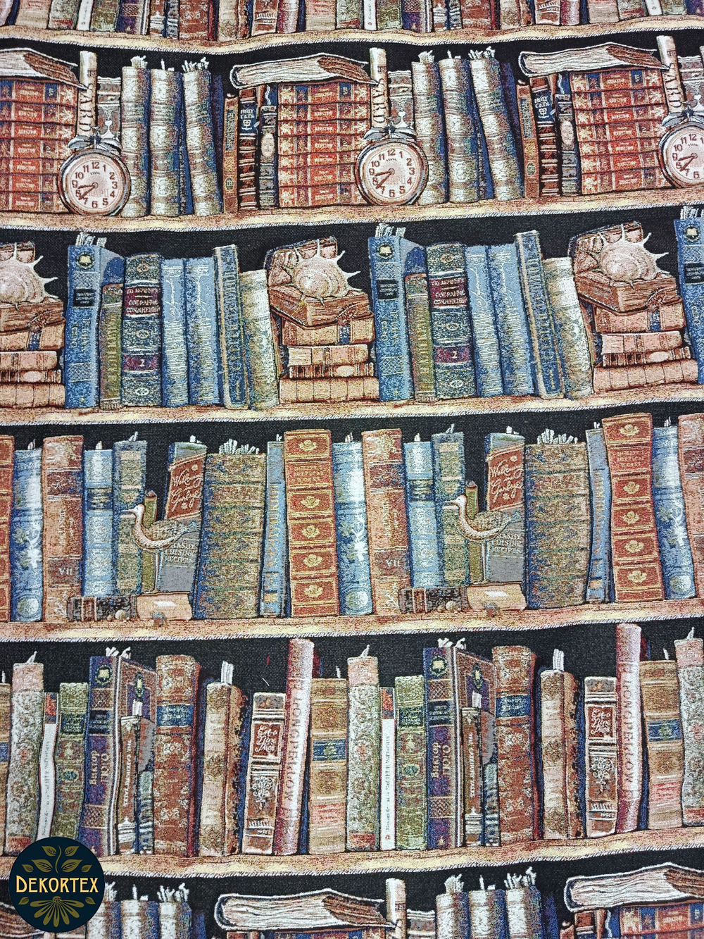 Мебельная ткань гобелен Книжные полки (ширина 200 см) - цена за п/метр