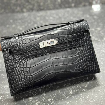 Сумка Hermes из кожи крокодила 22 см