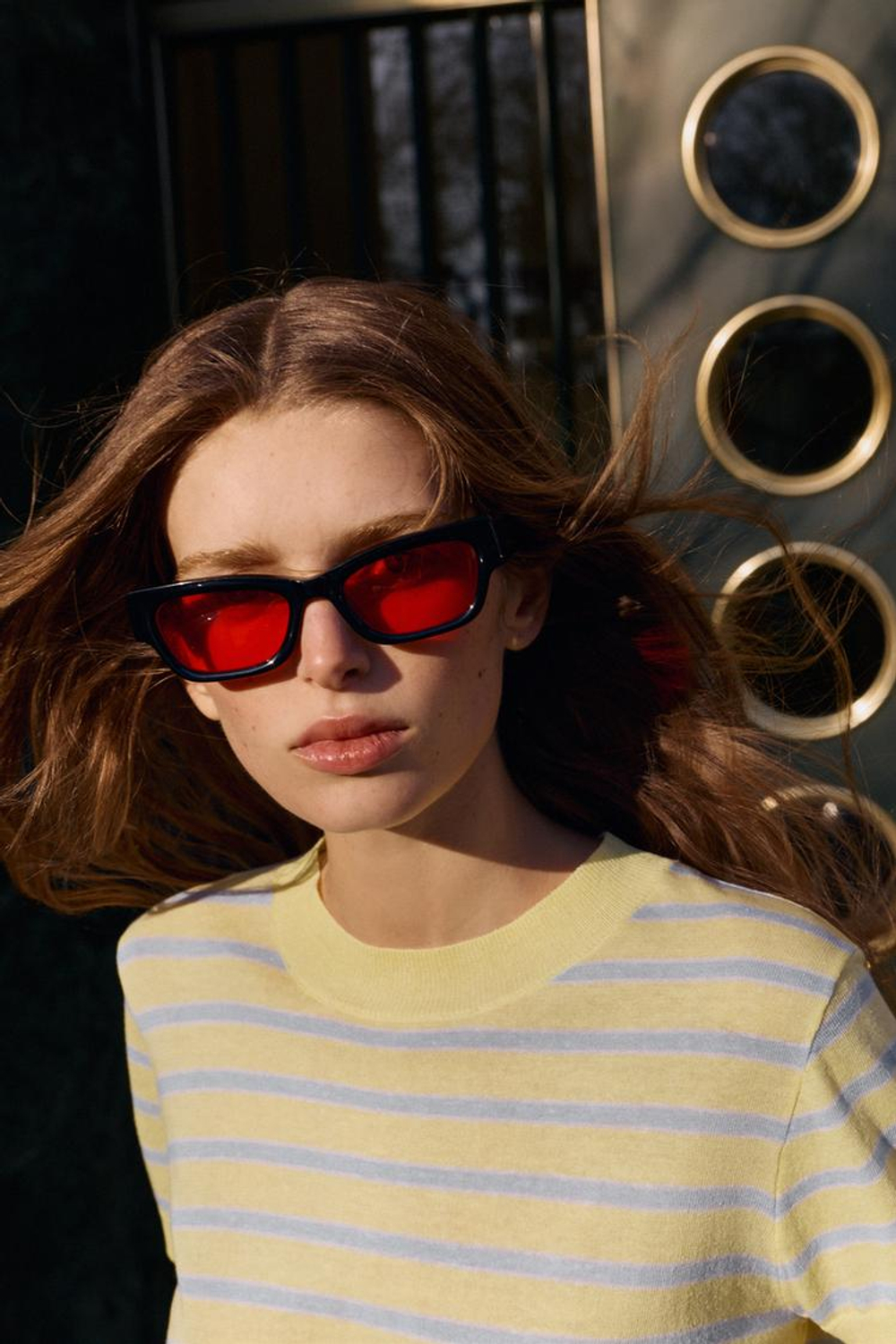 ZARA ДЖЕМПЕР В ПОЛОСКУ С КОРОТКИМ РУКАВОМ, ПОЛОСКИ