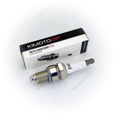Свеча зажигания F7TC (M14-1.25-мм, L:80/17-мм, ключ:21, длинная юбка) [Kimoto]