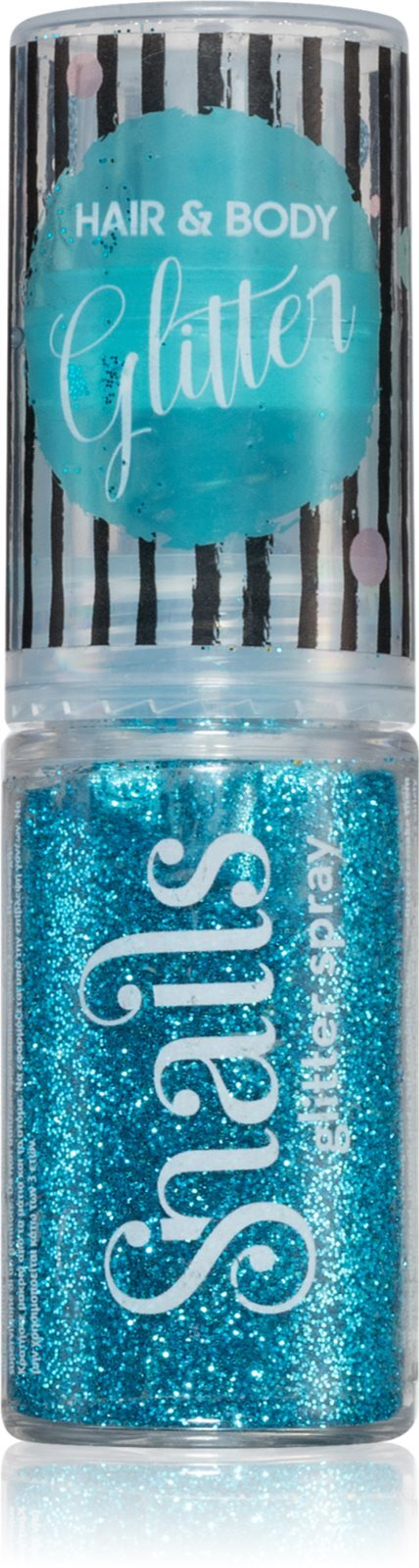 Snails Body Glitter - блеск тела и волос /  Turquoise blue 10  g  / GTIN 5200384501611