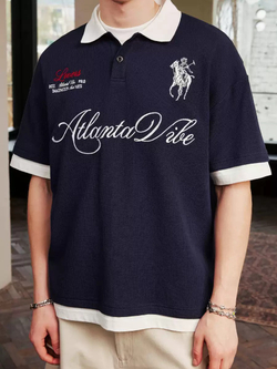 Рубашка HARSHandCRUEL "Atlanta Vibe" Short Sleeve Polo Shirt