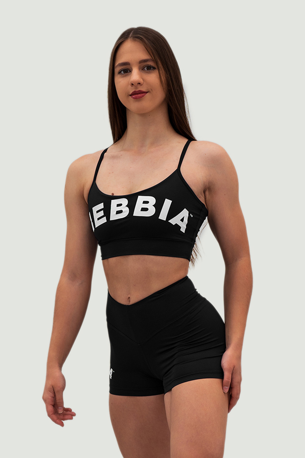 Шорты HIGH WAISTED SHORTS 5″ GYM HERO 582 Черные