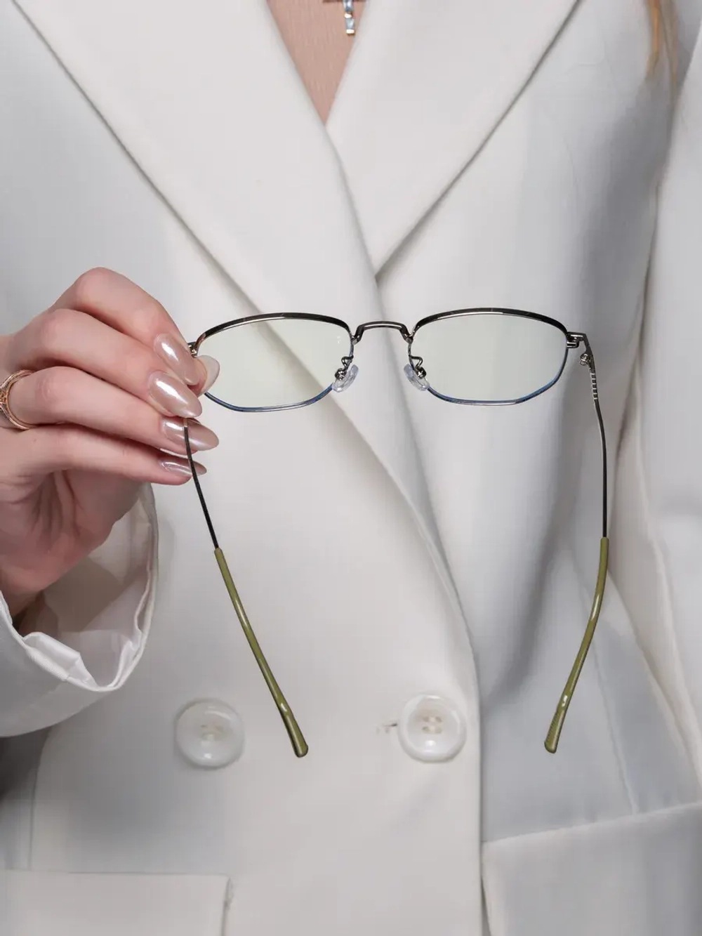 Очки для компьютера имиджевые защитные прозрачные нулевки