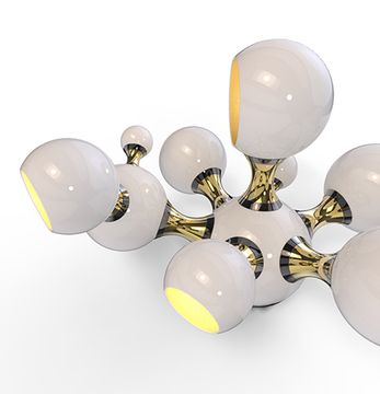 replica wall lamp  ATOMIC ( white )