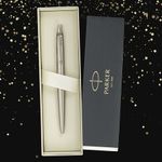 Ручка шариковая PARKER "Jotter Core Stainless Steel CT", пакет, 880892
