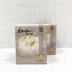 Гирлянда 1.5м Snake Light Капли Макро на зеленом проводе 600 ламп теплый свет