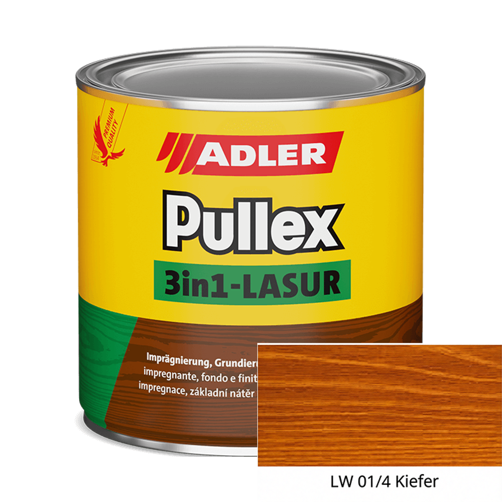 Pullex 3in1-Lasur — пропитка, грунтовка, финиш | Adler (Австрия)