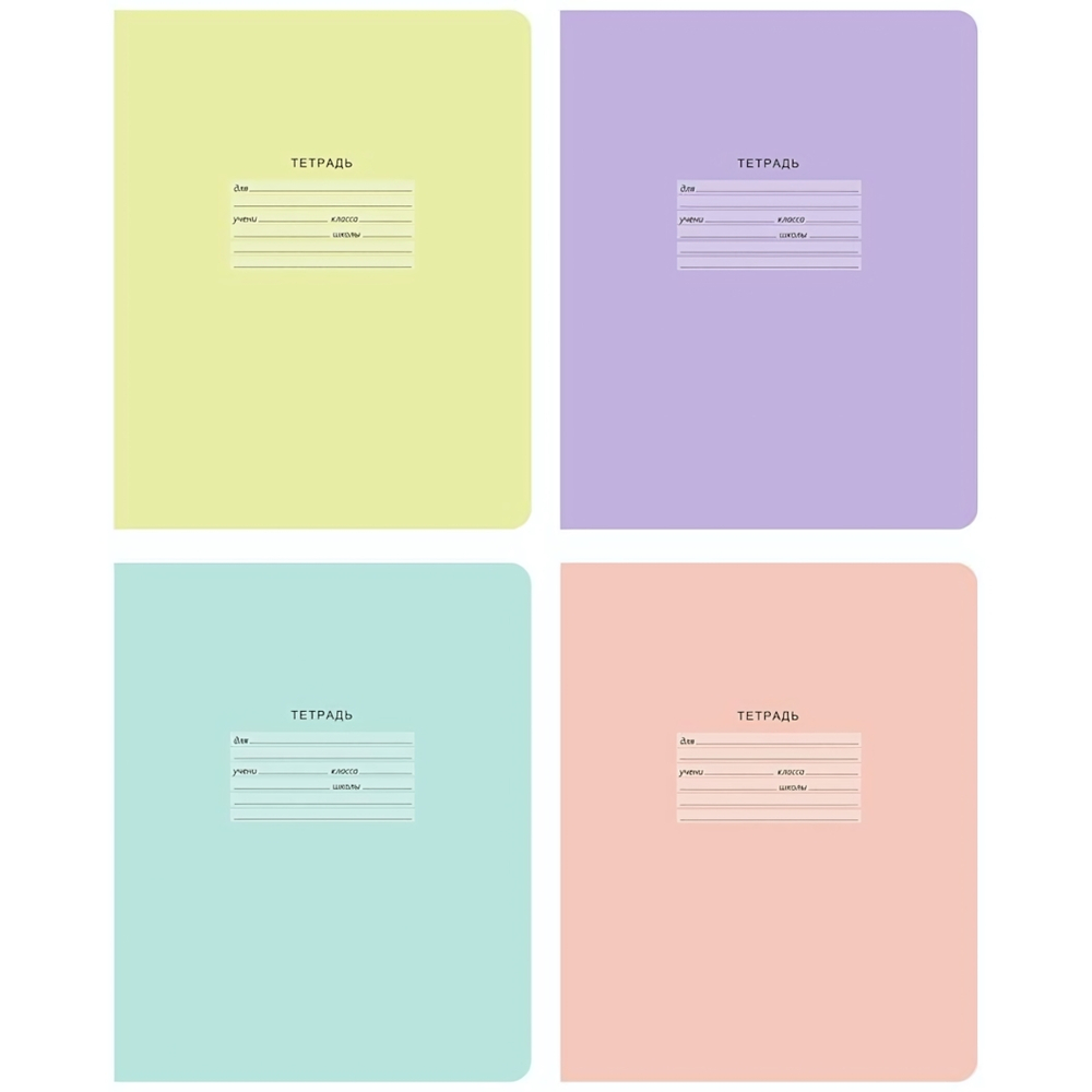 Тетрадь школьная А5 12л косая линия "Лучшая" 70г/м2 Т5ск12 9799 (BG) микс цветов (комплект 5 шт)