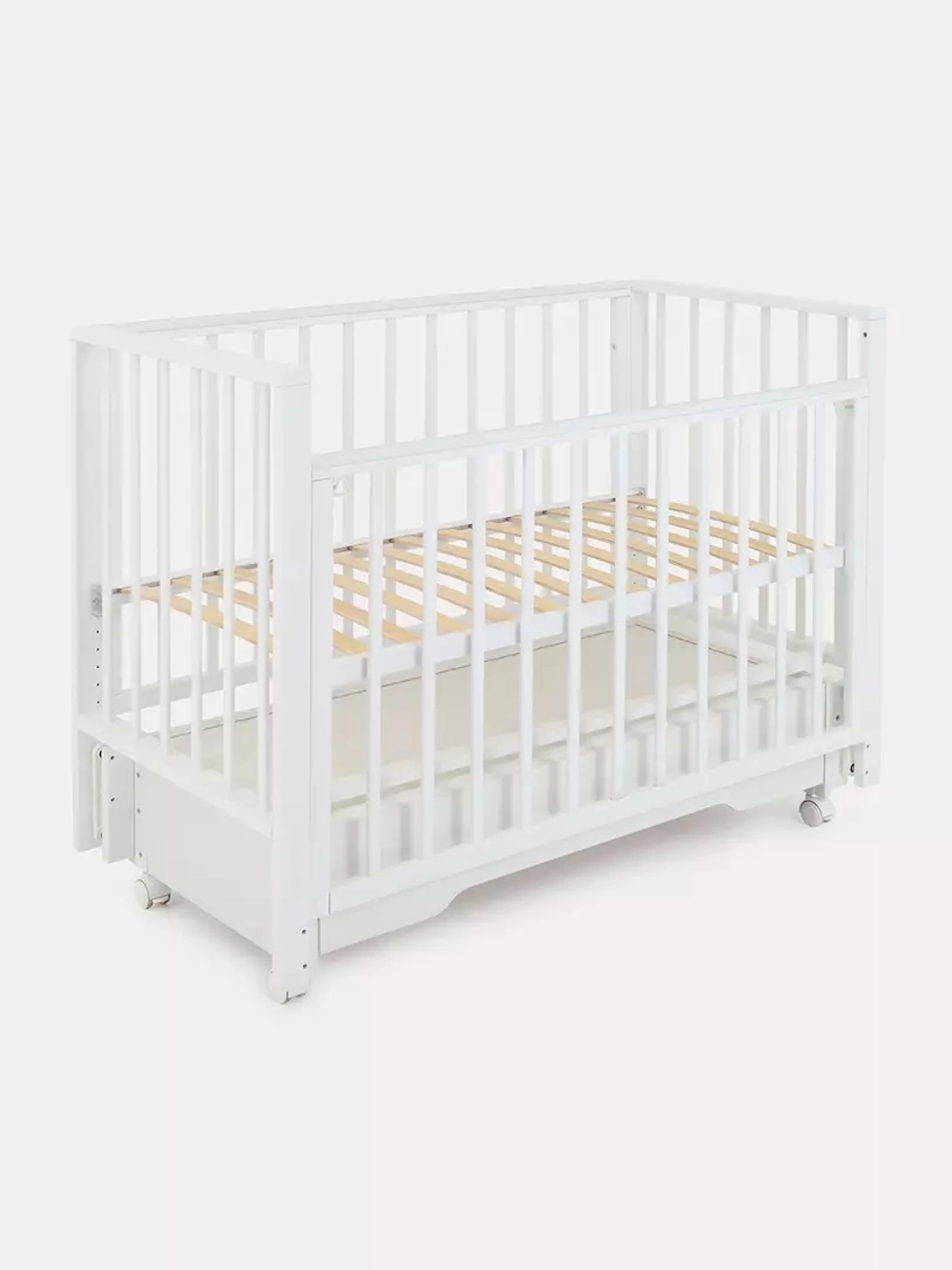 Кроватка детская Rant Bergen Plus Cloud White универсальный маятник, автостенка, ящик, колеса